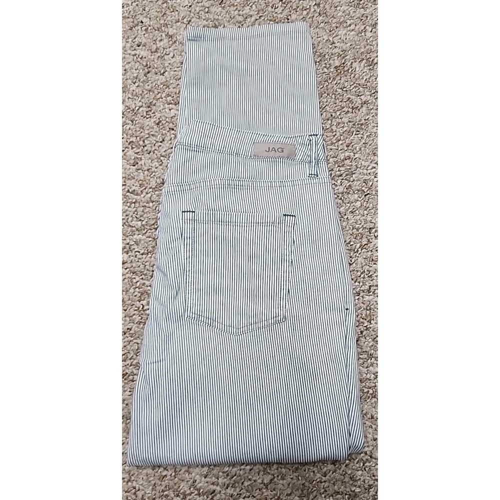 JAG‎ Jeans Girlfriend Sz 12/31  Western Glove Works Blue & White Lightweight